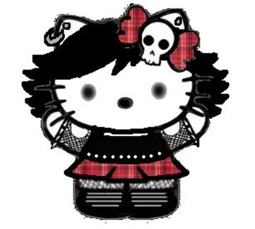 Hello Kitty Emo Welcome